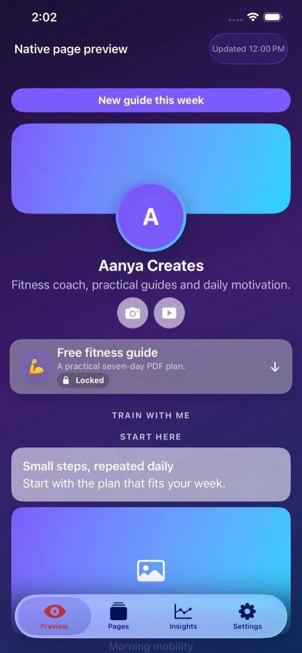 YourLinks product demonstration screen 2