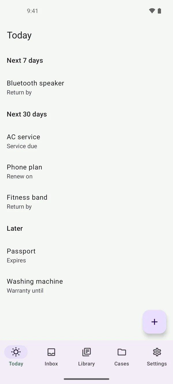 Expiry screen 1