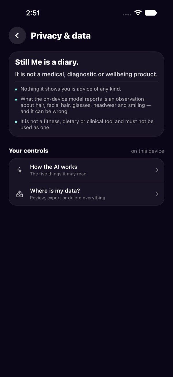 Still Me screen 3